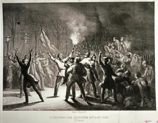 Rewolucja lutowa 1848 (litografia)