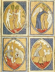 Fol.93r Historia Adama i Ewy, z Image du Monde