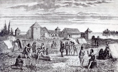 Fort Youkon, stacja handlowa Hudson Bay Company, XIX wiek