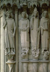 Czterech świętych męczenników, katedra w Chartres, ok. 12120 r. (kamień)