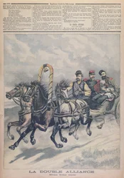 Sojusz francusko-rosyjski, ilustracja z Le Petit Journal, 1893