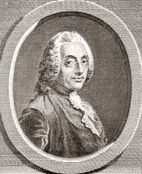 François-Augustin de Paradis de Moncrif, 1687-1770. Francuski pisarz i poeta. Z Les Heures Libres opublikowanego w 1908 roku.