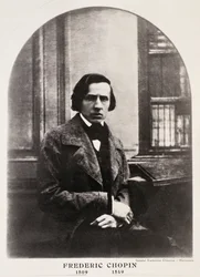 Fryderyk Chopin (1810-49), rycina według dagerotypu