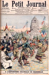 Francuska Wystawa Kolonialna w Marsylii - ilustracja do Le Petite Journal, 24 czerwca 1906 (rycina)