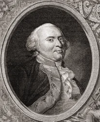 Fryderyk Wilhelm II Prus, z „Histoire de la Revolution Francaise” Louisa Blanca (1811-82)