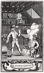 Frontyspis Dubercelle do „Diabeł na dwóch kijach”, ok. 1787