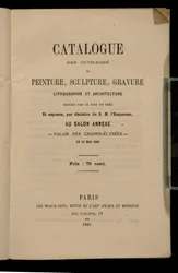 Frontyspis do katalogu Salon des Refuses, 1863