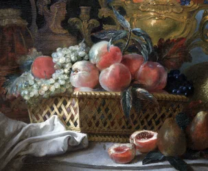 Wazon i kosz na owoce (detal). ok. 1770 (olej na płótnie)