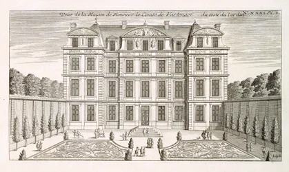 Elewacja ogrodowa domu hrabiego Vartenaersa, ok. 1720 r.