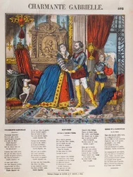 Henryk IV (1553-1610), król Francji i jego pani Gabrielle dEstrees (1573-99)