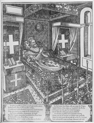 Henryk IV (1553-1610) na łożu śmierci, 1610
