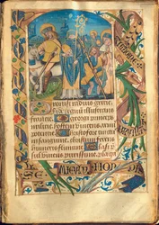 Ilustracja z „Księgi godzin, Korzystanie z Rzymu”, ok. 1480