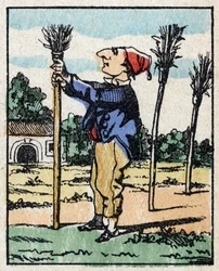 Ilustracja opowieści „” Veridique History of Jeannot Serinet „” Drzeworyt obrazu Imagery Pellerin - Epinal, sd. Koniec XIX wieku.