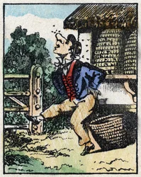 Ilustracja opowieści „” Veridique History of Jeannot Serinet „” Drzeworyt obrazu Imagery Pellerin - Epinal, sd. Koniec XIX wieku.
