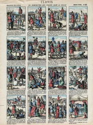 Obrazki z Épinal domu Pellerin - około 1913 - Chlodwig albo panowanie Franków w Galii