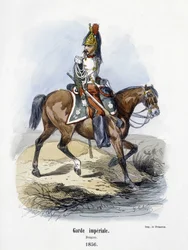 Gwardia Cesarska: Smok w 1856 r. - w „Historii armii” A. Barbiera