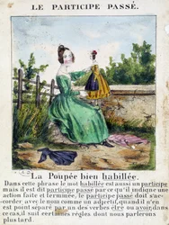 W „La grammaire en images”, album na ulotki, ok. 1850 r.