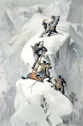 Incydent przed dotarciem do Grands Mulets w dolinie Chamonix