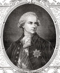 James Harris, 1. hrabia Malmesbury, z "Histoire de la Revolution Francaise" Louisa Blanc (1811-82)