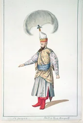 Janczarz, okres osmański, 3. ćw. XVIII w. (wc na papierze)