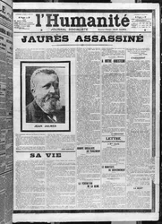 Jaurès zamordowany, z L