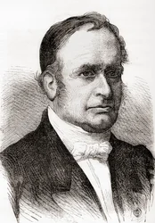 Jean-Baptiste Armand Louis Léonce Élie de Beaumont, z „Les Merveilles de la Science”, wydana ok. 1870 r. (rycina)