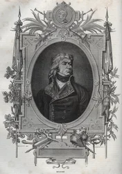 Jean-Louis-Ebenezer REYNIER (1771-1814), francuski generał rewolucji i Pierwszego Cesarstwa - Jean Louis Ebenezer Reynier, francuski generał oficer podczas francuskich wojen rewolucyjnych - z „”Nouvelle Encyclopedie Nationale”” Maurice La Charest