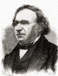 Jean Baptiste André Dumas, z „Les Merveilles de la Science”, opublikowany ok. 1870 r. (rycina)