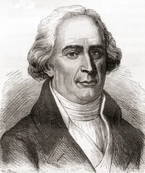 Joseph-Michel Montgolfier, z Les Merveilles de la Science, wydana ok. 1870 r. (grafika)