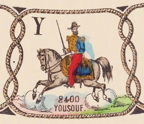 Joseph Vantini (1808-1866), francuski generał o nazwisku Yousouf, około 1860 r. (druk)