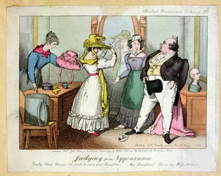 Sądząc z Appearance, numer 76 Busbys Humourous Etchings, grawerowane przez Thomasa Busby (fl.1804-21) 1828