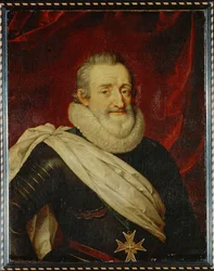 Król Henryk IV na koniu ... (obraz na płótnie)