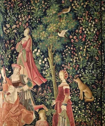 La Vie Seigneuriale: Młode kobiety i lis, ok. 1500