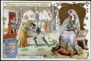 Le Cid de Pierre Corneille (1606 - 1684), chromolitografia Liebig, sd. 19 wiek