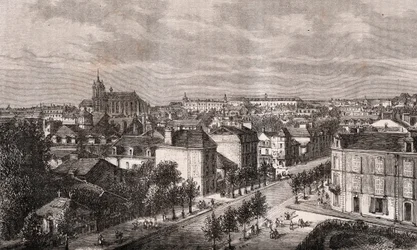 Le Mans - Pays de la Loire - grawer w „La France illustrée: geography, history, statystyczna administracja” V.A. Malt-Browna. 1884