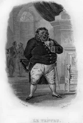 Le Ventru Chanson de Beranger w „Works Completes” (1834) Pierre