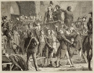 Żyrondyni odchodzący na szafot - w „Histoire de France” Henriego Martina