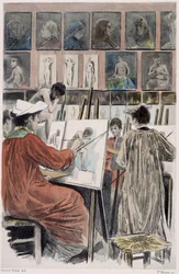 Les paintresses: atelier de dames - w "" Nos contemporains "" Pierre