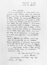 List wysłany przez Alphonse Daudet