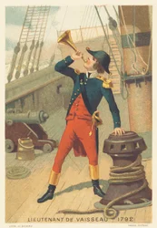 Porucznik okrętu w 1792 r.