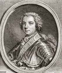 Ludwik, Delfin Francji, 1729 1765. Jedyny żyjący syn króla Ludwika XV. Z Les Heures Libres opublikowanego w 1908 roku.