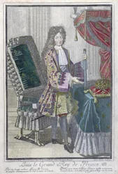 Ludwik XIV (kolor grawerowany)