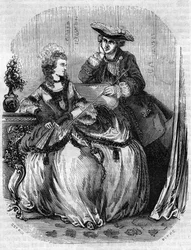 Ludwik XV i Madame de Pompadour, Jeanne Antoinette Poisson (1721-1764) (markiza de Pompadour) - w „Histoire de France” L.-P. Anquetil