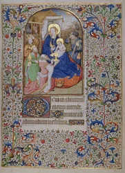 MS.McClean.81.f68r Pokłon Trzech Króli, francuski Horae