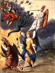 Płyta MS Ferguson 17 między ff. 143-114 Diabeł (welum)