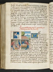 MS Hunter 252 175v Strona z Hundred New News, c.1461-62