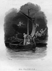 Ma nacelle Chanson de Beranger w „” Works Completes”” (1834) Pierre