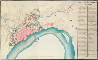 Mapa Düsseldorf