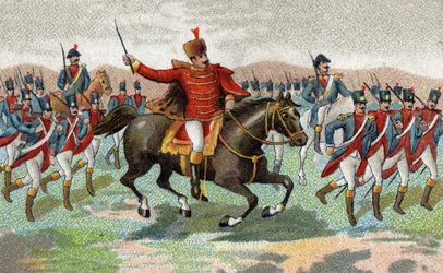 Marechal Joachim Murat w bitwie pod Iena (Niemcy, 14 października)