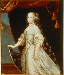 Maria Teresa Austriacka, królowa Francji i żona króla Ludwika XIV (obraz na płótnie)